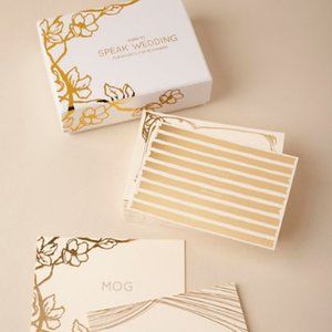 NWT BHLDN Wedding Lingo Flashcards